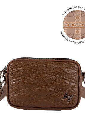 LUG - Coupe Classic VL Convertible Crossbody in Chocolate Brown